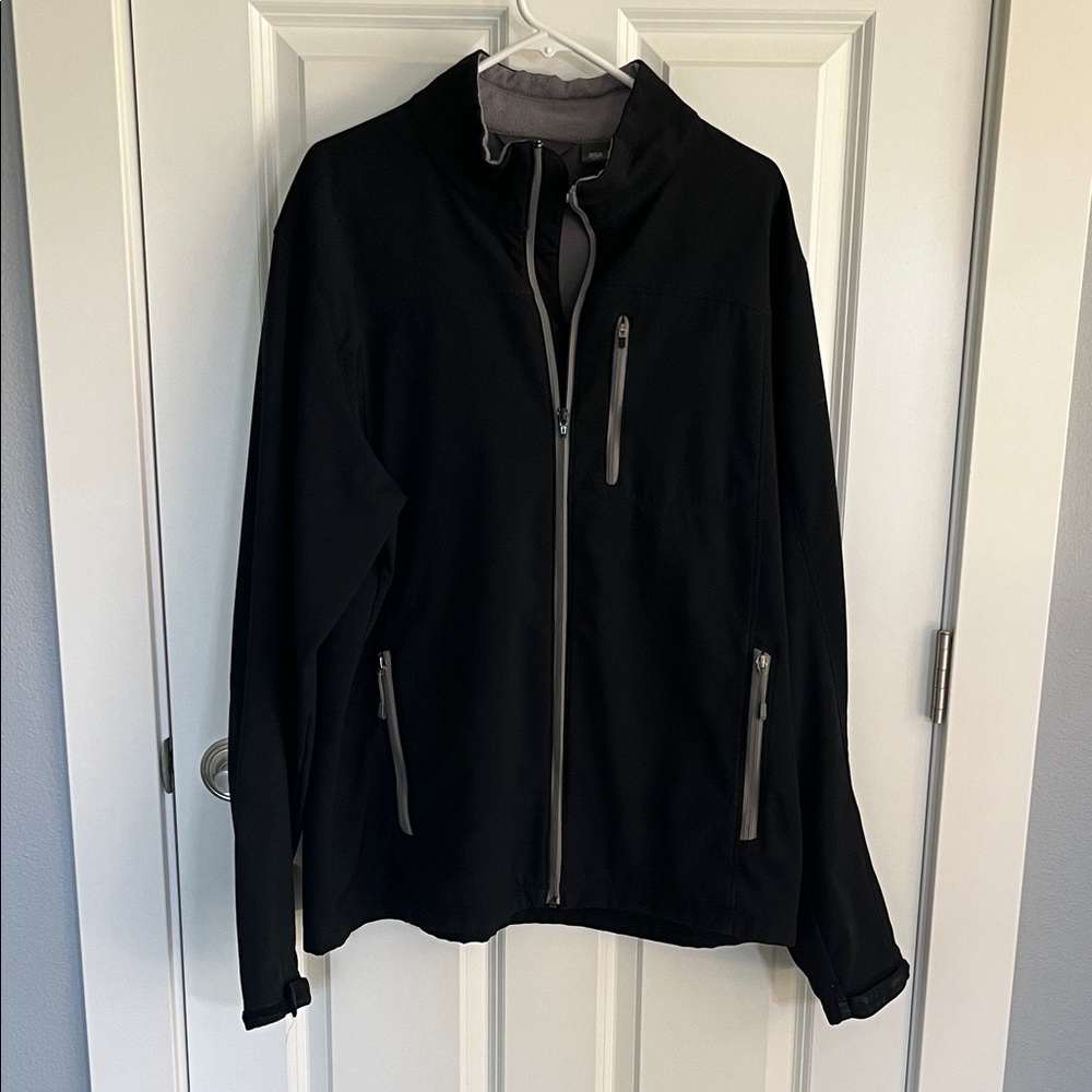 Eddie Bauer Men's Black fleece lined Jacket